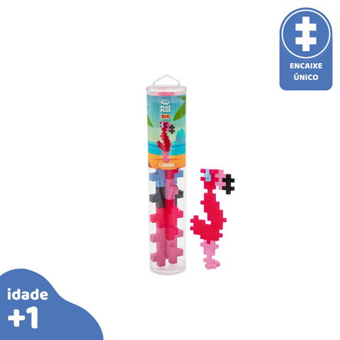 PlusPlus Tubo 15pc Flamingo