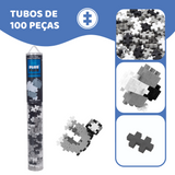 PlusPlus Tubo 100 peças Tons de Cinza