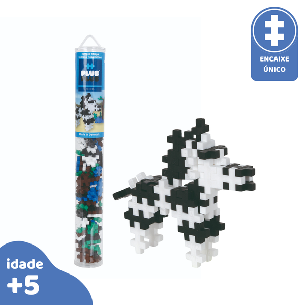 PlusPlus Tubo 100pcs Zebra