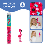 PlusPlus Tubo 100pcs Flamingo