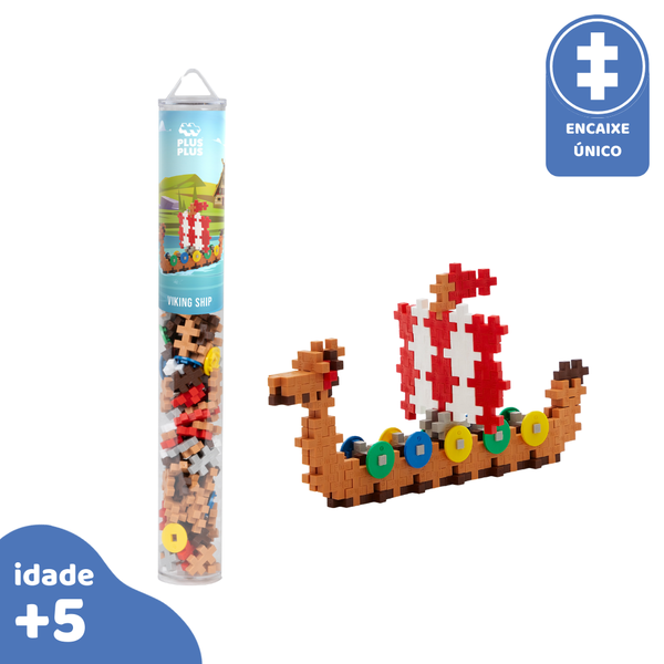 PlusPlus Tubo 100pcs Viking Ship