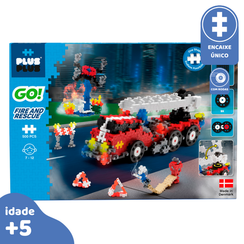 PlusPlus Go! 500pcs Fire and Rescue