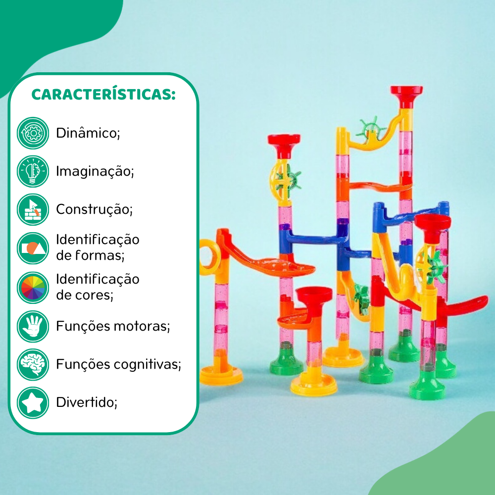 Pista de Bolinha - Rola Bola 109pcs