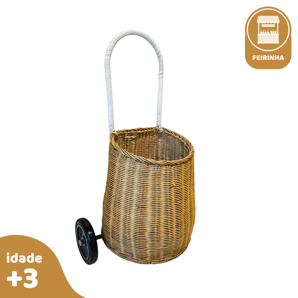 Carrinho de Feira, de Rattan Sintético