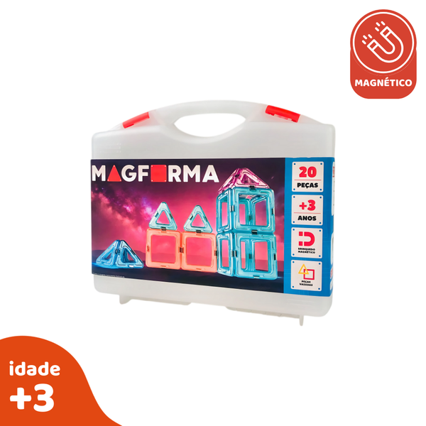 MagForma Blocos Magnéticos Vazados 20 peças