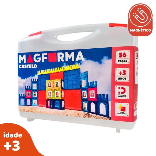 MagForma Blocos Magnéticos Castelo 56 peças