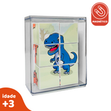 MagForma Mega Cubos Puzzle Dinossauro 6 peças