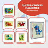 MagForma Mega Cubos Puzzle Dinossauro 6 peças