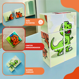 MagForma Mega Cubos Puzzle Dinossauro 6 peças