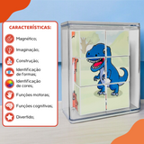 MagForma Mega Cubos Puzzle Dinossauro 6 peças