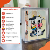 MagForma Mega Cubos Puzzle Fazenda 6 peças