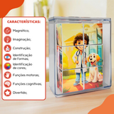 MagForma Mega Cubos Puzzle Profissões 6 peças